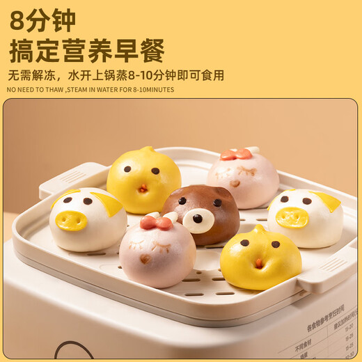 Qianwei Yangchu Cute pet cartoon bag 360g (12 pieces per bag) Children's breakfast fast food Student breakfast Lazy cartoon bag