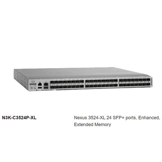 CISCO (CISCO) Core Network Network de tres capas Fibra de fibra empresarial N3K-C3524P-XL 10 Gigabit 24 interruptores ópticos