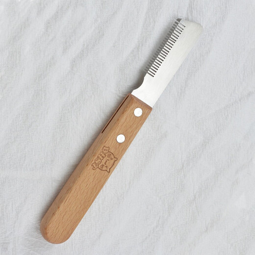 Terrier Plucking Knife West Highland Plucking Knife Pet Plucking Knife Schnauzer Bull Terrier Fox Hunting Plucking Knife Straight Shallow Teeth + Straight Deep Teeth + Hair Plucking Powder 42g