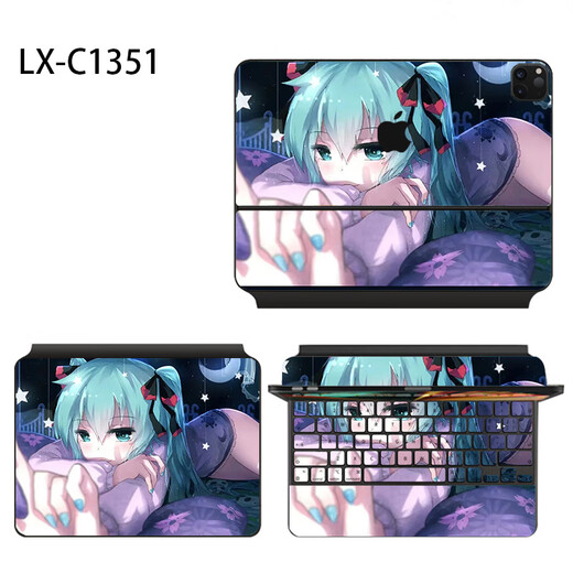 Wanfusheng es adecuado para el teclado instantáneo de Apple de 12.9 pulgadas de película protectora de tres lados de la película de moda personalizada Animación de la moda y calcomanías frías LX-C1391 para el teclado instantáneo de 12.9 pulgadas (tres lados)