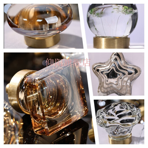 Pigón de cristal Huevo Transparente Manejo de conejo Mango de puerta de armario de la puerta Animal Manija pequeña T2697 Conejo transparente