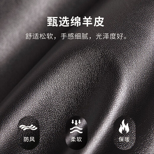 
Shanshan [top sheepskin] leather jacket for men four seasons business casual top lapel clever genuine leather jacket for men brown (stand-alt collar style)-size one size L 175/92A(50)