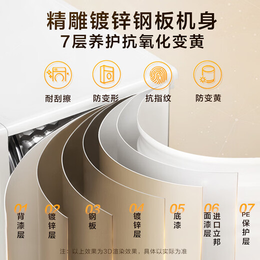 
Little Swan Xiaomei 2.0 high luxury version 10kg washing and drying set washer and dryer combination 88MAX 2.0 version TG100S83PROW+HS83PROW