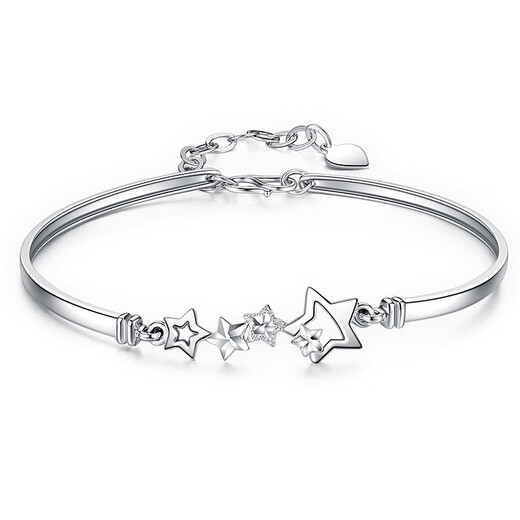EothPT950 platinum star bracelet for women, light luxury niche platinum bracelet jewelry, Valentine's Day birthday gift for girlfriend PT950 platinum star bracelet + certificate
