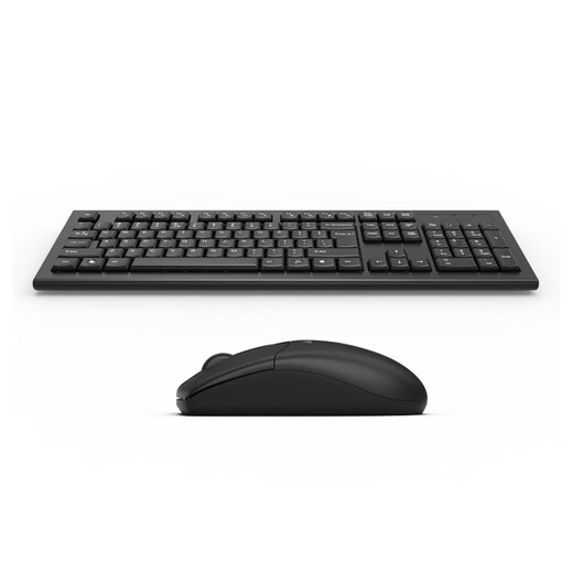 Shuangfeiyan Shuangfeiyan (A4TECH) 3100N wireless mouse and keyboard set waterproof office home keyboard and mouse black wireless