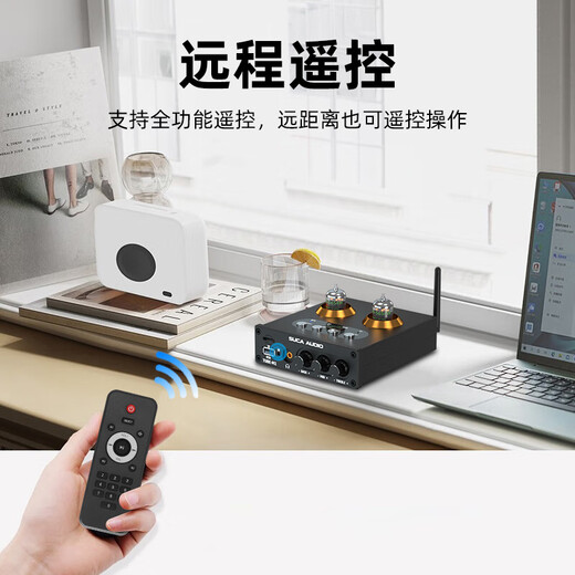 SUCA AUDIO voice actor M1 bile preamp voice actor Bluetooth U disk fever tube preamplifier ear amp pre-effector small tube machine black