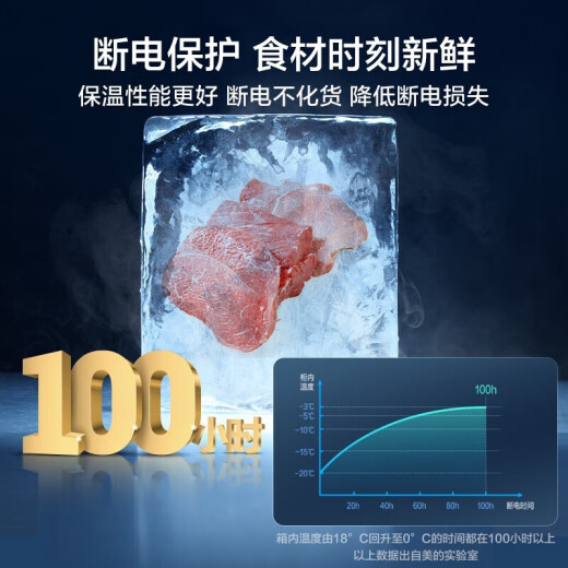美的商用家用冰柜卧式大容量冷柜单温柜冷冻柜雪柜深冷速冻超低温冰箱 【BD/BC-719DKM(E) 】 719L