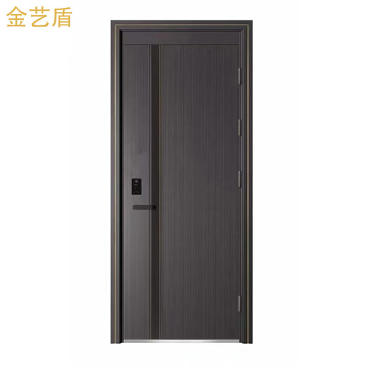 Jinyi Dun Door Industry (D09 Alice) Class A wood grain transfer entrance door embedded smart lock supports private customization D09 Alice double door