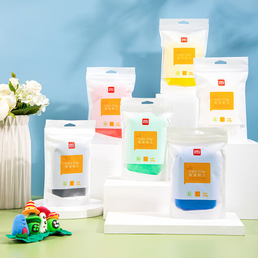 Deli 100g grand paquet Ultra Light Clay Mindeilgarten Couleur Couleur Plasticin Argile Argile Toy Faire à la main DIY MATÉRIAUX ART MATÉRIELS ÉCOLE D'ANNIVERSAIRES ENFANTS CARPATEUR CADELLE Jaune