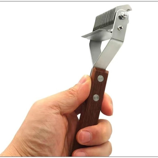 Dog hair comb, pet knot-opening cat hair comb, under-fur cat hair comb, edge shaving and hair removal, leg hair comb, dog hair removal comb, double-sided wooden handle comb