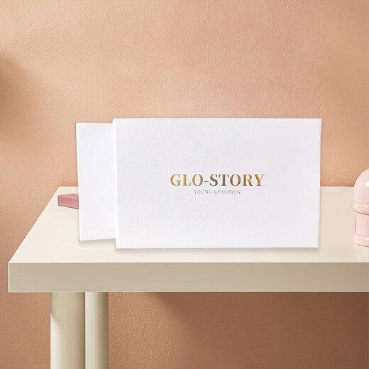 GLO-STORY丝巾女53cm桑蚕丝小方巾法式复古百搭领巾围巾礼盒装WSJ334001