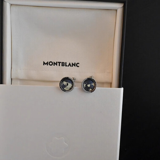 Montblanc Montblanc Montblanc High-End-Herrenmanschettenknöpfe mit leuchtenden Manschettenknöpfen französische Hülsestollen 116655