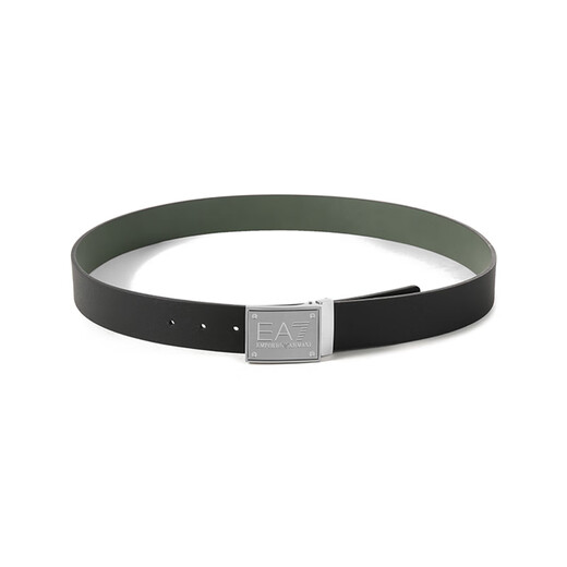 ARMANI (ARMANI) EA7 Neues Produkt Herrengeschäft und Casual Cut Doppelseitig 3,8 cm 245524 8A693 37821 Schwarz/Dunkelgrün