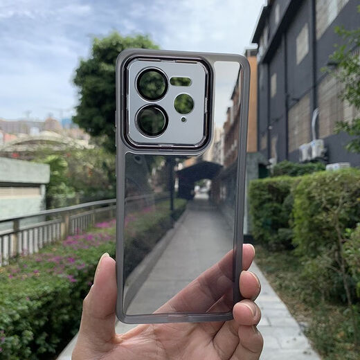 El caparazón de vaca es adecuado para la caja de teléfono móvil de teléfono móvil Real ME GT7PRO Absorbing magnético nuevo RMX5010 viene con la película de la lente Cobertura completa Protección contra la caída. Aplicable a: Real Me GT7Pro Eyes encantadores con película de lente [Black + Black Magnetic Absorbing]