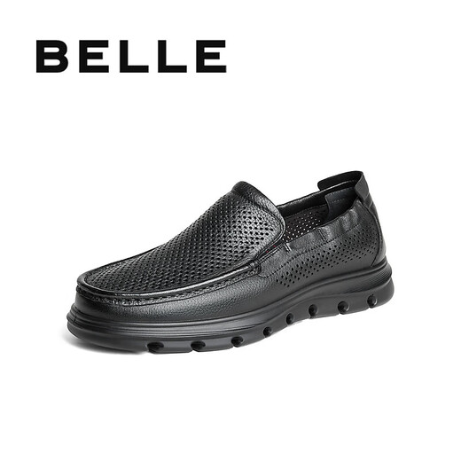 Belle geschlagen atmungsaktive Freizeitschuhe Herreneinkaufszentrum Gleiche Schaf Leder Business Lederschuhe 8jq01bm4 schwarz 41
