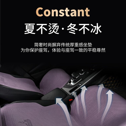 旭杉斯汽车坐垫半包座套透气全新翻毛皮座垫四季通用马鞍垫专用座椅套 标准款-商务灰 蔚来ET5ES6ES8ET7EC679