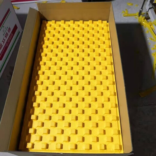 Floor heating module mushroom head EPS universal backfill-free dry geothermal full set of material geothermal template 3.5cm thick 20 tube aluminum film 1 square meter (high density) Fa Logistics County Pickup