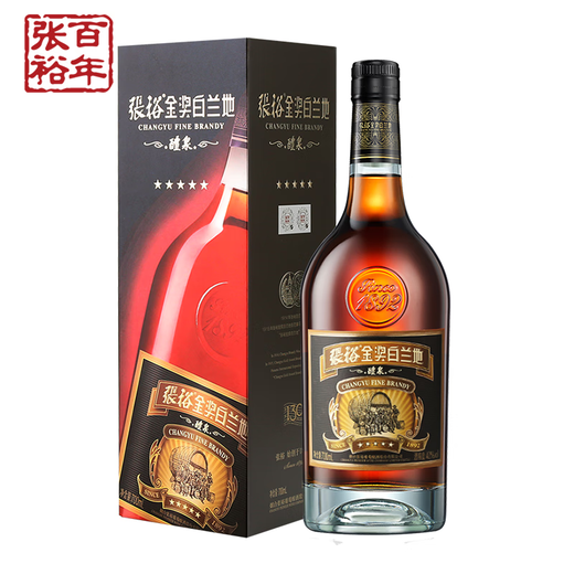 张裕金奖白兰地整箱装 40度洋酒 礼盒自饮宴请 礼物送礼 五星金奖白兰地 700mL 6瓶 整箱装