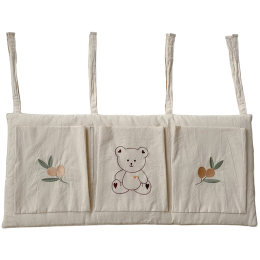 
Ins Feng Crib Storage Bag Hanging Bag Diaper Diaper Storage Baby Toy Storage Baby Storage Bag Bear Bedside Bag
