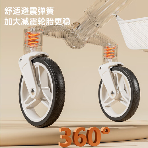 QULEBEAR baby walking artifact two-way baby stroller can sit and lie down multi-functional high view baby lightweight umbrella stroller fresh green