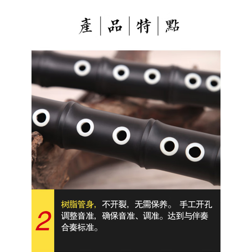 玄鹤 巴乌乐器竖吹成人演奏G调F调小学生初学入门大音量单管乐器 G调 +包+指法表