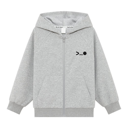 Zuoxi boys' jacket, sweatshirt, hooded cardigan, children's autumn clothes, spring and autumn 2025 new boys' top, gray 120