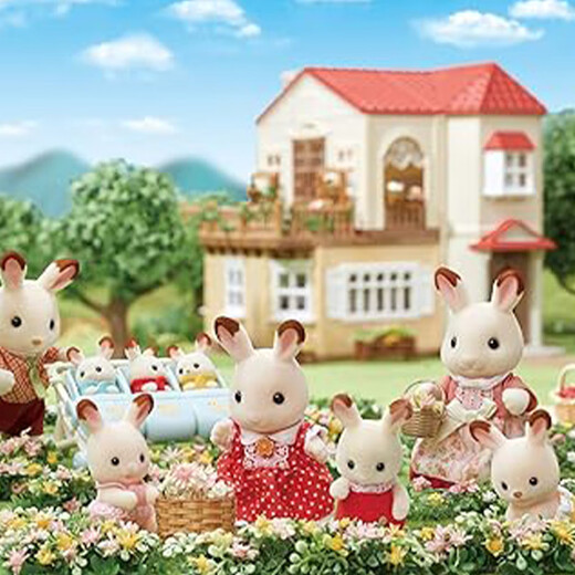 森贝儿家族（Sylvanian families） 日版巧克力兔妈妈 过家家玩具玩偶套装 七夕情人节礼物