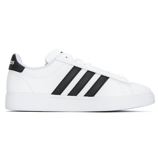 Adidas NEO men's shoes 2025 summer new three-stripe white shoes light casual shoes low top sports shoes student board GW9195 white/black 41 (255mm)