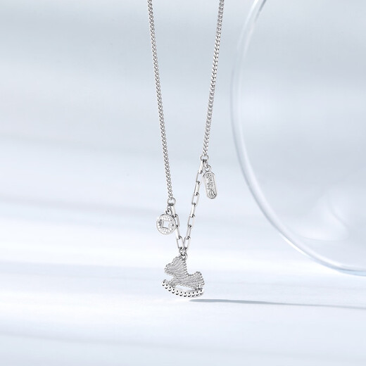 Trendy Acer Platinum PT950 Platinum Necklace Women's Set Chain Clavicle Chain Neck Ornament Birthday Gift Price Approximately 5.5g