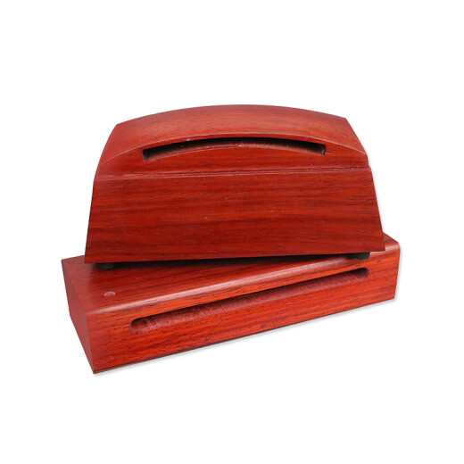 Ancient Dian musical notes Bangzi percussion instruments Mahogany treble bass bangzi treble bass wooden fish knocking stick double tone Bangzi Opera Bangzi Mahogany (bass bangzi) + knocking stick