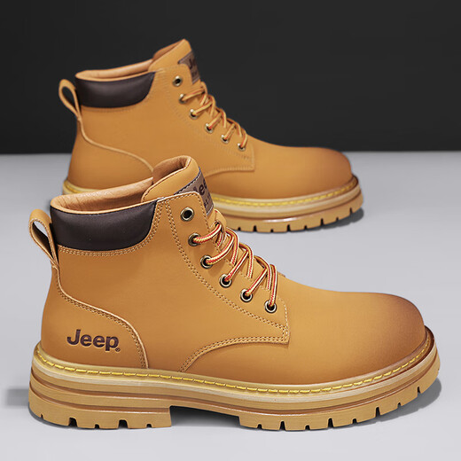 Jeep (Jeep) Snow Boots Мужская зима 2025 г. Новая ретро -рабочая одея
