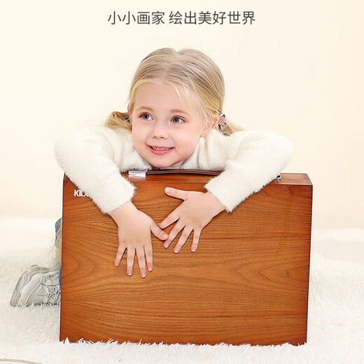 TINABELL英国品牌儿童玩具水彩画笔文具学习套装绘画益智笔盒生日礼物 【梦幻独角兽】双层礼盒套装
