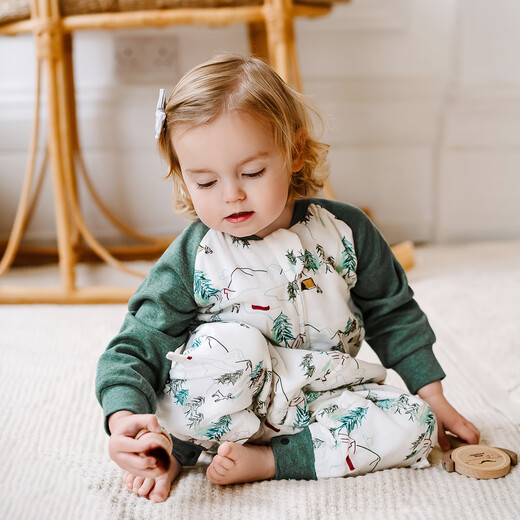 Nest Designs Baby Sleeping Bag Infant Bamboo Cotton Gauze Baby Sleeping Bag Supplies Split Leg Anti-Kick Quilt Universal for All Seasons Forest Path-Six Layers (Recommended Room Temperature 20-24) 100 Sizes (Recommended Height 90-100cm) Age 2-3 Years Old