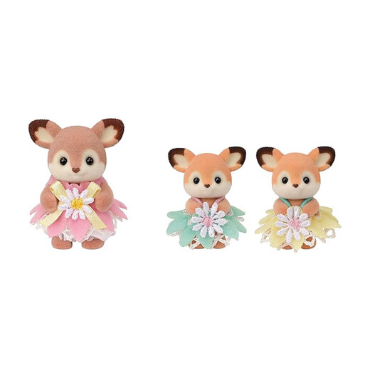 Sylvanian Families Version japonaise de SIKA Deer Swing Set, Joue House Girl Toy Doll Set, cadeau d'anniversaire pour les enfants