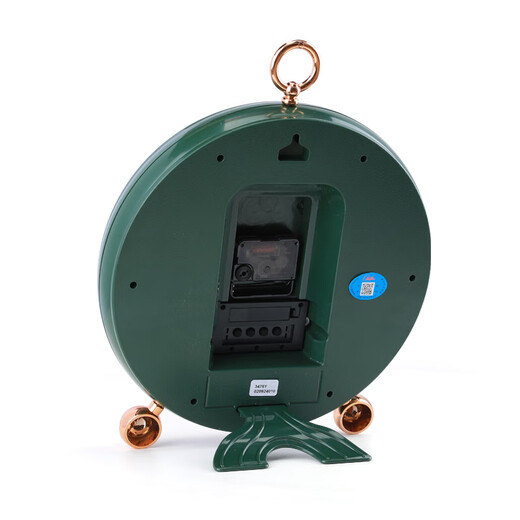 Kangbas simple table clock living room bedroom study desktop clock 2025 creative fashion desk clock calendar quartz clock 3476 dark green white (29 cm)