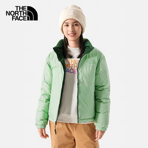 The North Face North Down Jacket Women's 1992 Nuptse Mode doppelseitige Down Jacke 831J Koh/Green XL
