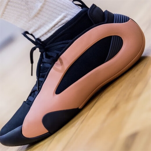 阿迪达斯（adidas）官方男鞋 新款Harden哈登8代低帮篮球鞋比赛场上耐磨实战训练鞋 黑橙色-IE2694 40.5