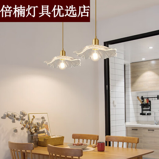 Dujiaxing Balcony Lamp Internet Celebrity Aisle Lamp Corridor Lamp Retro Lotus Leaf Ceiling Lamp Entry Porch Light Door Full Copper Lotus Leaf Ceiling Style 28cm (Sends Warm Light