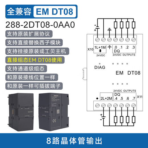 Yu Mengzhe domestic S7-200SMART compatible plc controller CPUSR20ST30SR30ST40 EMDT088 transistor output