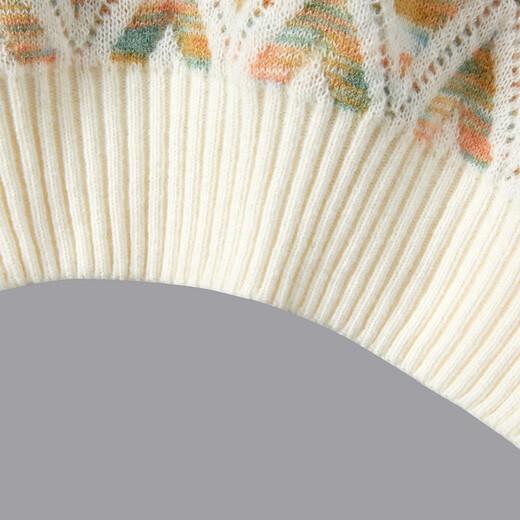 She pool contrast color sweater 2025 autumn new women's sweet loose round neck off-shoulder long-sleeved top