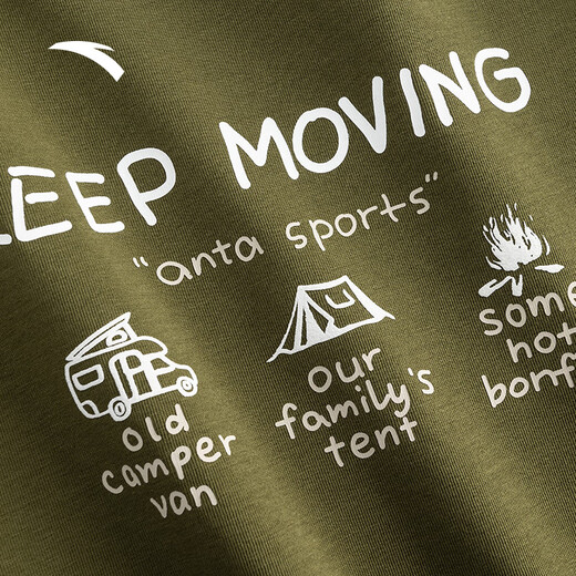 安踏×ZOLA艺术家联名丨冰肤短袖夏季潮流情侣宽松运动上衣男休闲T恤