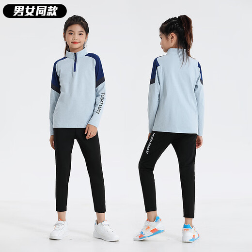 Stadtname Kinder Badminton Anzug Herbst und Winter Männer und Frauen Kinder Volleyball-Tisch-Tennis-Training Anzüge joggen langärmelige Sportswear-Anpassung 9793 Pink Orchid + 2307 Black [Hose] 24 Größen-[130-140 cm-50-60jin [Jin Equals 0,5 kg]]]