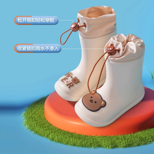 Daddy Pig children's rain boots baby non-slip rain boots boys' water shoes cute kindergarten girls' waterproof shoes for small and medium-sized children 160