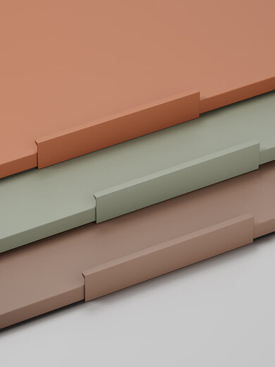 Dot-Wei Aige W1000 Mango invisible del mismo color Instalación del cajón blanco Cajón de la puerta del gabinete Manejo largo 6904 Agujero único (Cashmere Grey U702) Diámetro de 32 mm