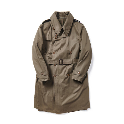 Children who are tired of playing trench coat + liner Okayama waterproof fabric Australian merino wool autumn and winter retro coat trench coat + liner set L