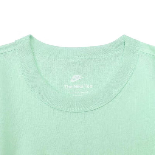 NIKE manches courtes hommes été nouveau col rond vêtements de sport ample à manches mi-longues respirant hommes T-shirt HF6172-376 imprimé vert S