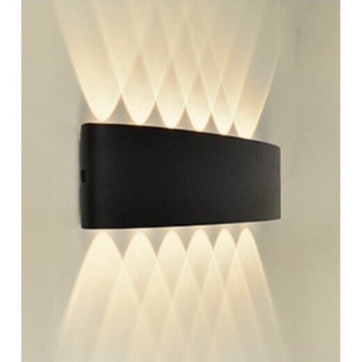 Yilin outdoor wall lamp up and down light-emitting exterior wall lamp minimalist led outdoor lighting double-head courtyard waterproof wall lamp B15-12W warm light WW