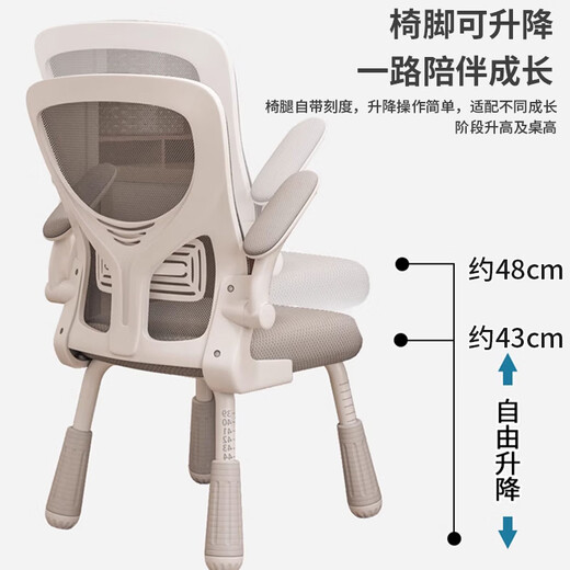 
Orenford Children's Study Chair Primary and Secondary School Students' Writing Chair Home Adjustable Lifting and Sit Backrest Chair Office Computer Chair 983 Stable Study Chair [Pink + Latex] + Headrest