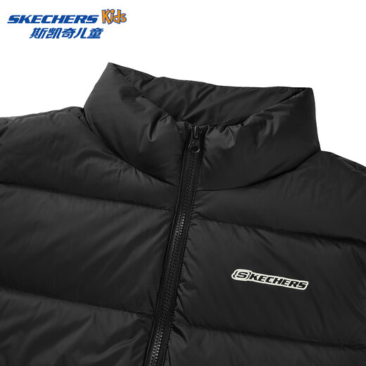 SKECHERS KINDER GEHALTEN VERWAHREN AUTUM- UND WINTER JUNGE UND GURMS JACKE DOWN L424K080/L425K029 Carbon Black/0018 130 cm