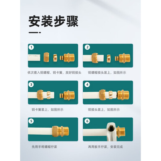 1216铝塑管外丝接头 1620太阳能自来水水管配件铜加厚2025 12161/2